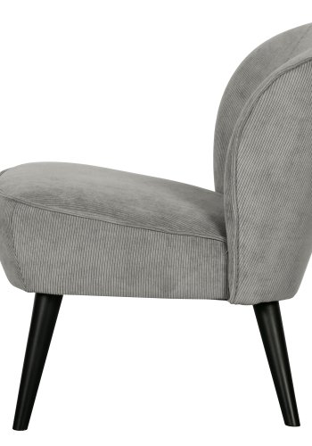 WOOOD Sara lnestol - forvitret grn polyester/polyamid fljl og tr