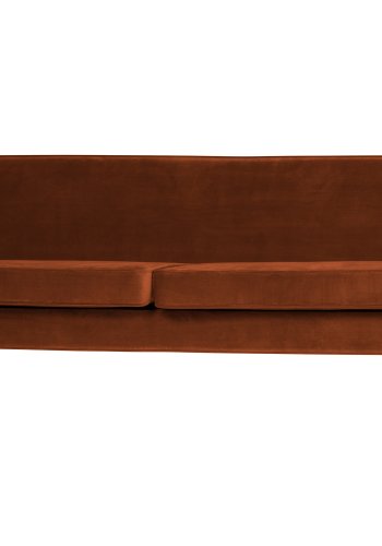 WOOOD Rocco XL sofa - rust polyester og sort birketr