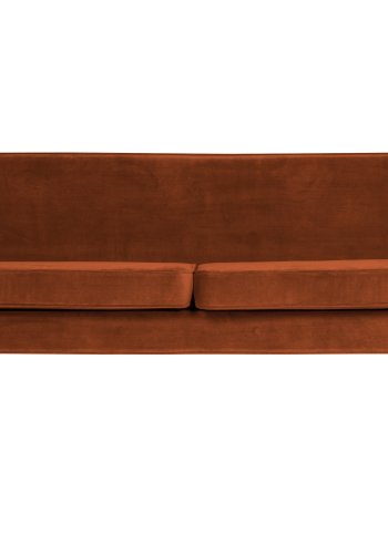 WOOOD Rocco XL sofa - rust polyester og sort birketr