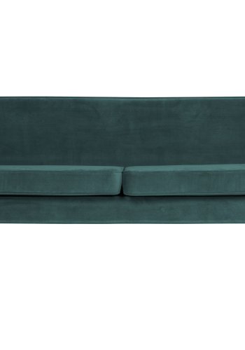 WOOOD Rocco XL sofa - blgrn polyester og sort birketr