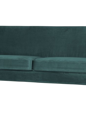 WOOOD Rocco sofa - blgrn polyester og sort birketr