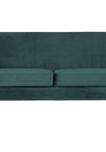 WOOOD Rocco sofa - blgrn polyester og sort birketr