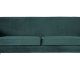 WOOOD Rocco sofa - blgrn polyester og sort birketr