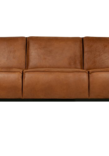 BEPUREHOME Statement 3 pers. sofa - cognac stof