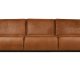 BEPUREHOME Statement 3 pers. sofa - cognac stof