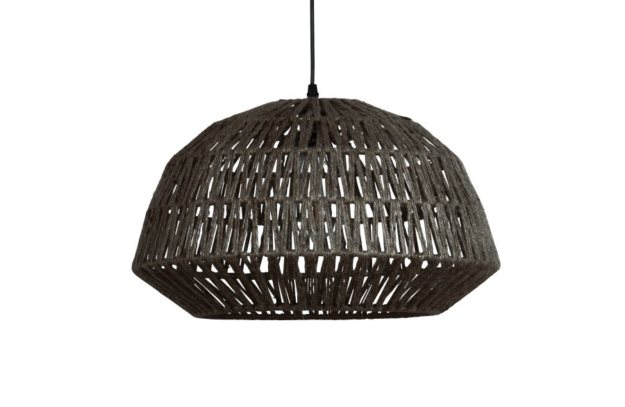 WOOOD EXCLUSIVE Kace loftlampe, rund - sort jute (45)