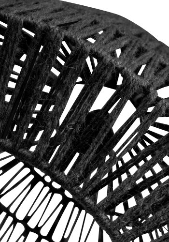 WOOOD EXCLUSIVE Kace loftlampe, rund - sort jute (45)