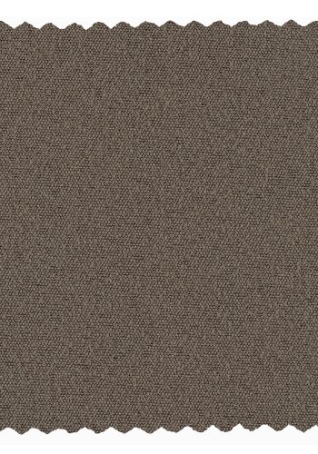 BEPUREHOME Admit spisebordsstol - nougatfarvet bouclé polyester og sort metal