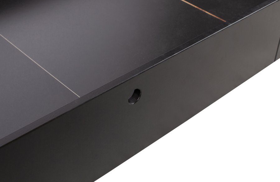 WOOOD Joep sengeskuffe, m. hjul - sort fyrretr (197x82)