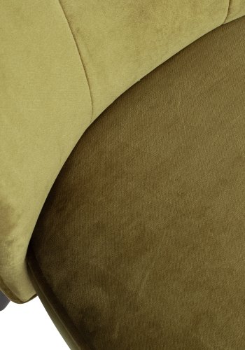 WOOOD Sara lnestol - army grn polyester fljl og tr