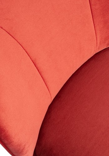 WOOOD Sara lnestol - hindbr rd polyester fljl og tr