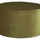 WOOOD Sara lav puf, rund - army grn polyester fljl (60)