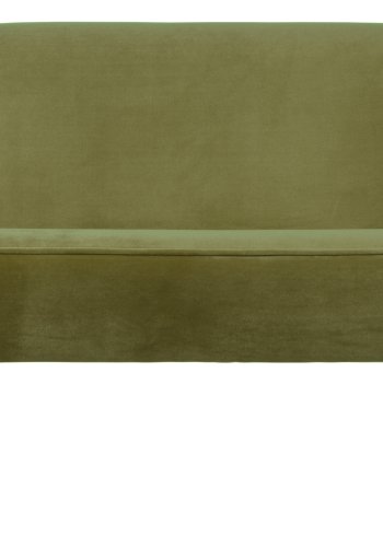 WOOOD Sara lille sofa - army grn polyester fljl og tr