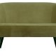 WOOOD Sara lille sofa - army grn polyester fljl og tr