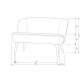 WOOOD Sara lille sofa - hindbr rd polyester fljl og tr