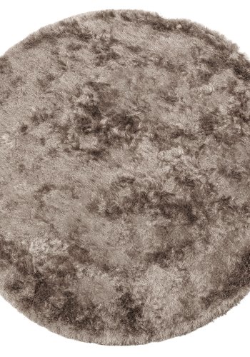 BEPUREHOME Collection gulvtppe, rund - nougat polyester (200)