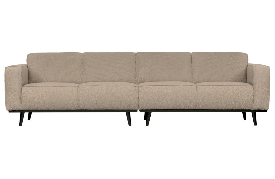 BEPUREHOME Statement 4 pers. sofa - beige bouclé vvet stof