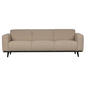 BEPUREHOME Statement 3 pers. sofa - beige bouclé vvet stof