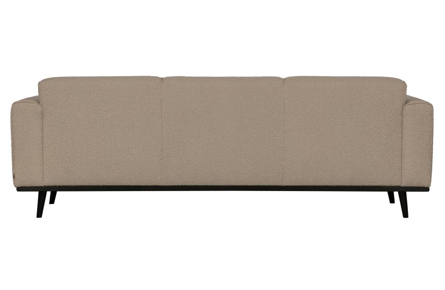 BEPUREHOME Statement 3 pers. sofa - beige bouclé vvet stof