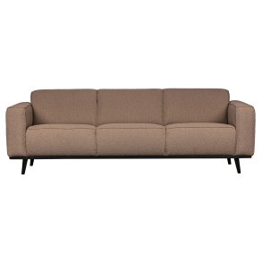 BEPUREHOME Statement 3 pers. sofa - nougat bouclé vvet stof