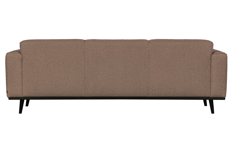 BEPUREHOME Statement 3 pers. sofa - nougat bouclé vvet stof