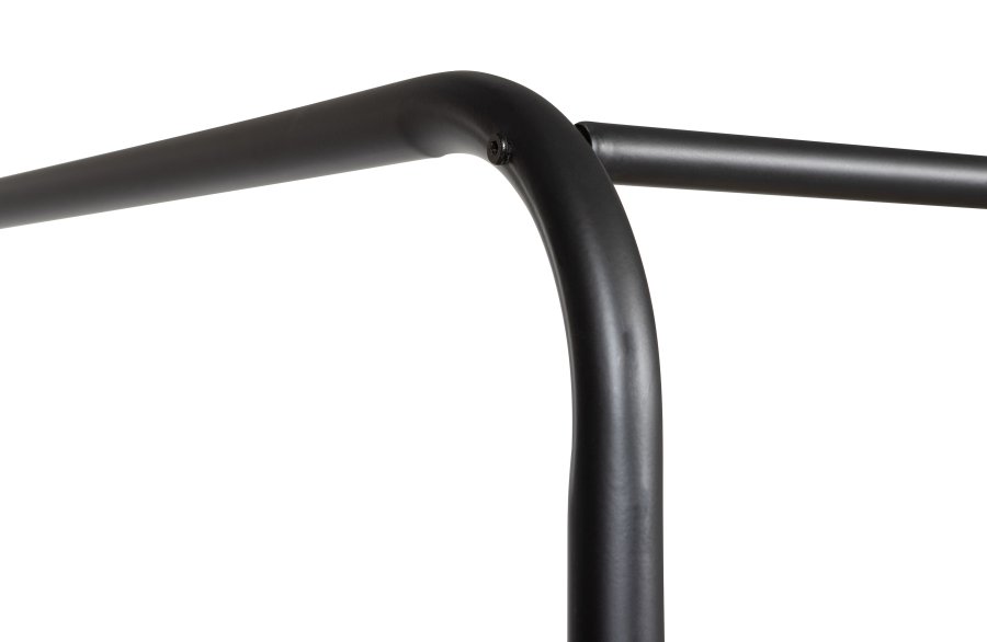 VTWONEN Bunk brne himmelseng, m. metal lamelbund, u. madras - sort stl (160x200)