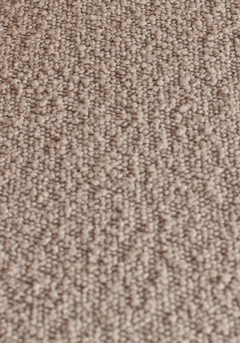 BEPUREHOME Statement puf, rektangulr - beige bouclé vvet stof (80x55)