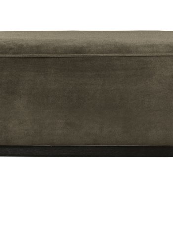 BEPUREHOME Statement puf, rektangulr - varm grn fljl (80x55)