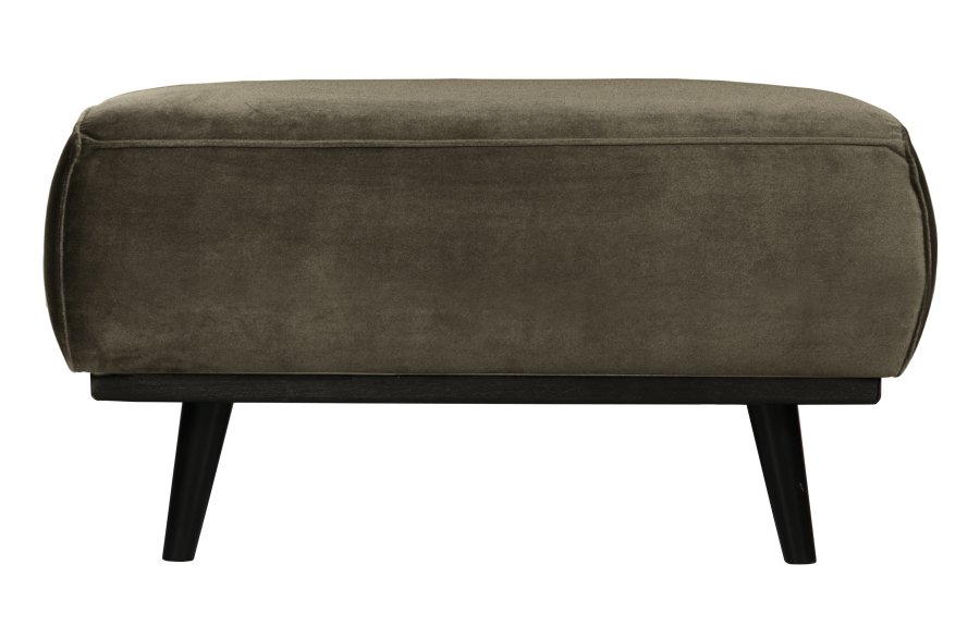 BEPUREHOME Statement puf, rektangulr - varm grn fljl (80x55)