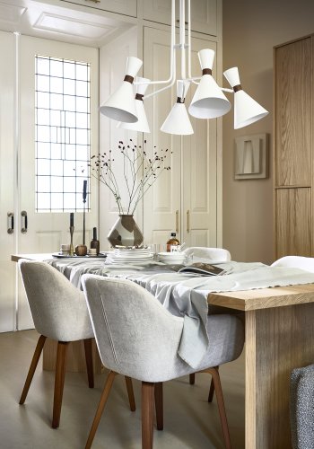 VTWONEN Angle spisebord, rektangulr - natur egetrsfinér (220x90)