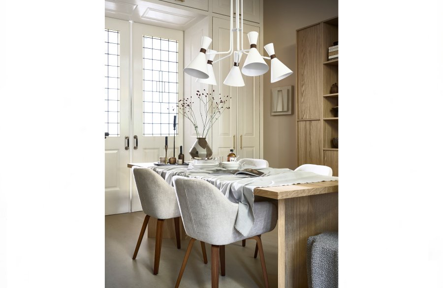 VTWONEN Angle spisebord, rektangulr - natur egetrsfinér (220x90)