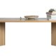 VTWONEN Angle spisebord, rektangulr - natur egetrsfinér (220x90)