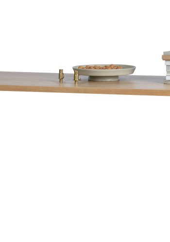 VTWONEN Angle spisebord, rektangulr - natur egetrsfinér (220x90)