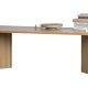 VTWONEN Angle spisebord, rektangulr - natur egetrsfinér (220x90)