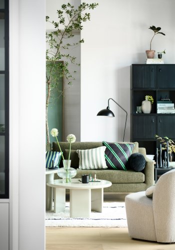 VTWONEN Lofty lnestol - natur bouclé stof