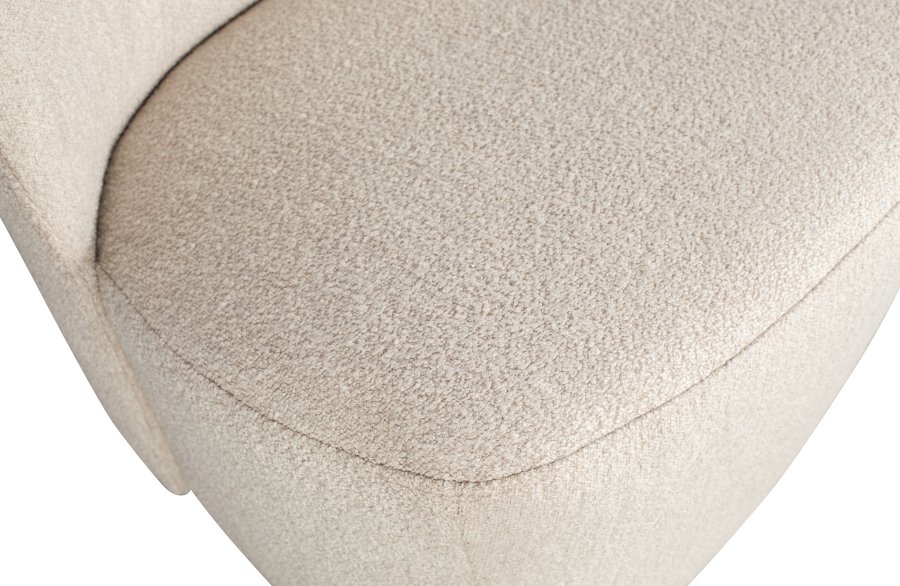 VTWONEN Lofty lnestol - natur bouclé stof