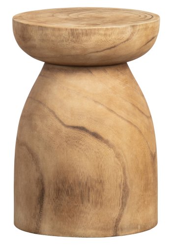 WOOOD Bink taburet, rund - natur paulownia tr (28)
