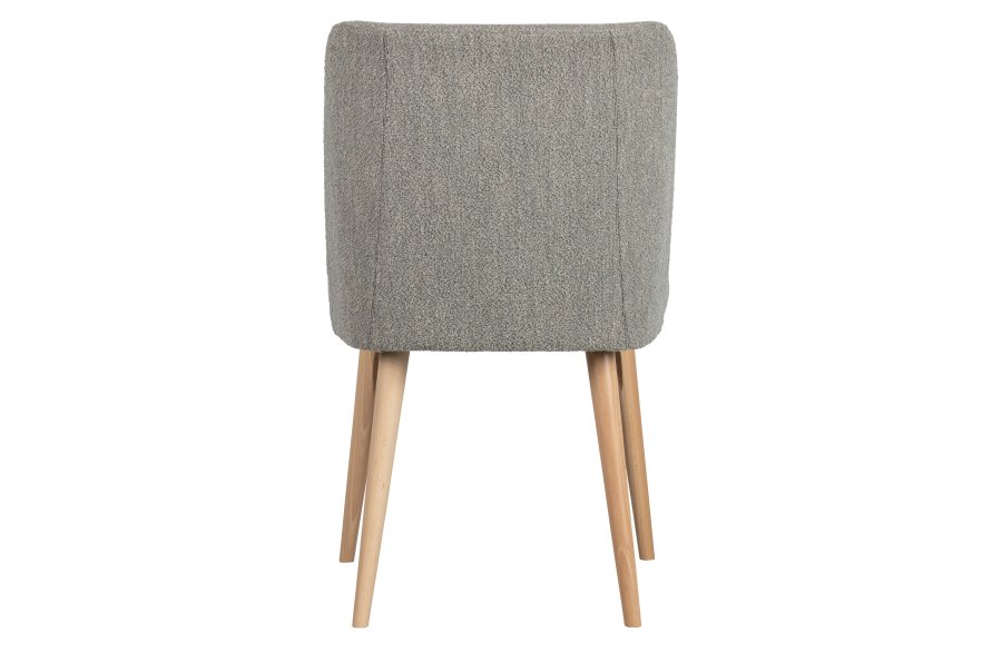 VTWONEN Force spisebordsstol - gr bouclé stof og natur bgetr