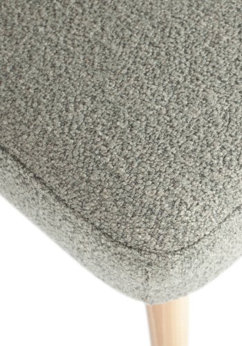 VTWONEN Force spisebordsstol - gr bouclé stof og natur bgetr