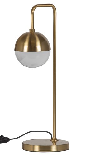 BEPUREHOME Globular bordlampe - glas og antik messing metal