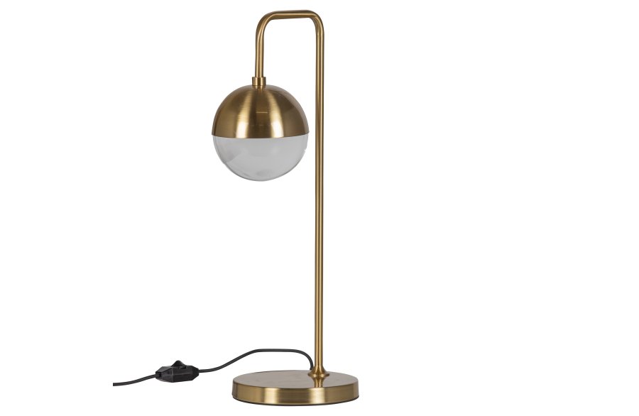 BEPUREHOME Globular bordlampe - glas og antik messing metal