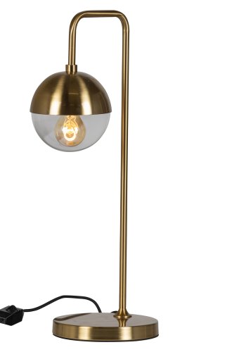 BEPUREHOME Globular bordlampe - glas og antik messing metal