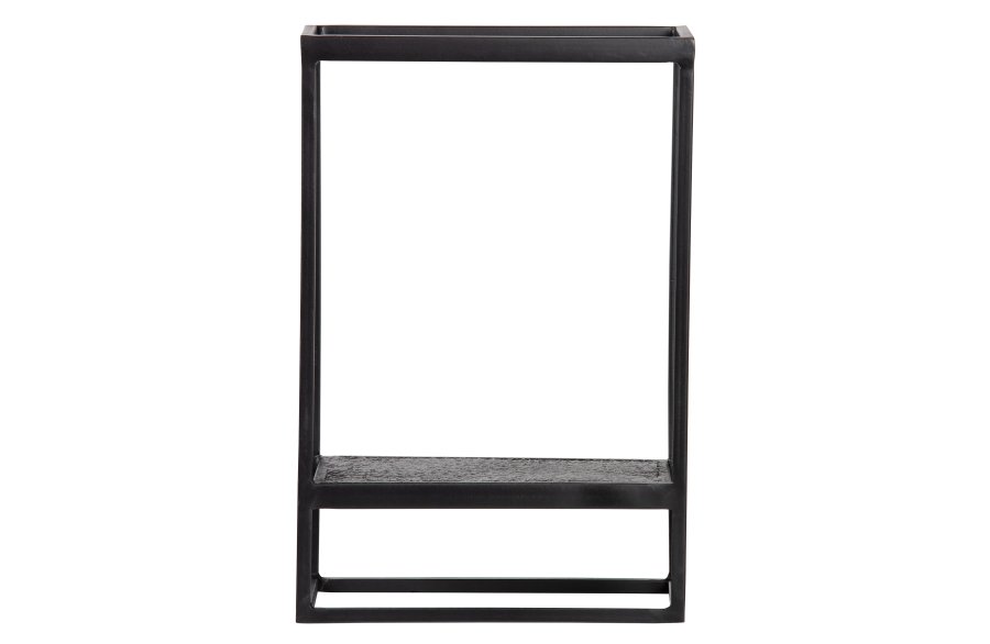 WOOOD Febe vghylde, til inde og ude brug, rektangulr - sort metal