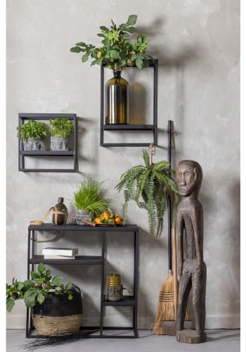 WOOOD Febe vghylde, til inde og ude brug, rektangulr - sort metal