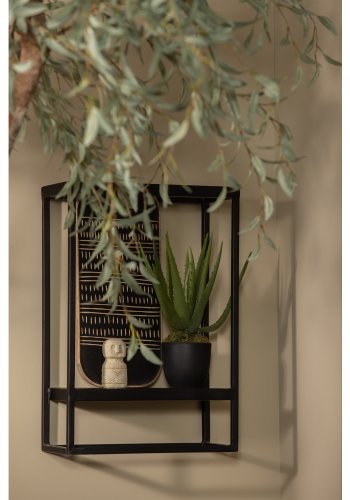 WOOOD Febe vghylde, til inde og ude brug, rektangulr - sort metal