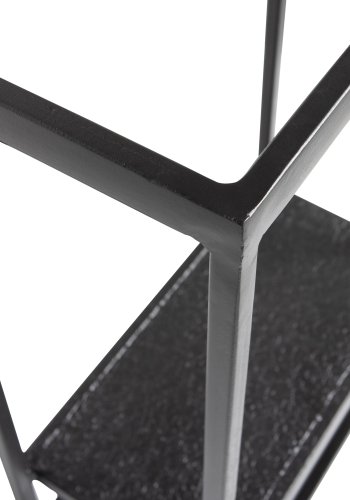 WOOOD Febe vghylde, til inde og ude brug, rektangulr - sort metal