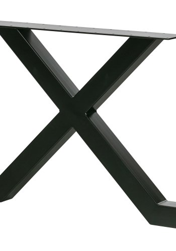 WOOOD EXCLUSIVE Tablo udendrs Picknick X-understel til picnicbord - sort metal