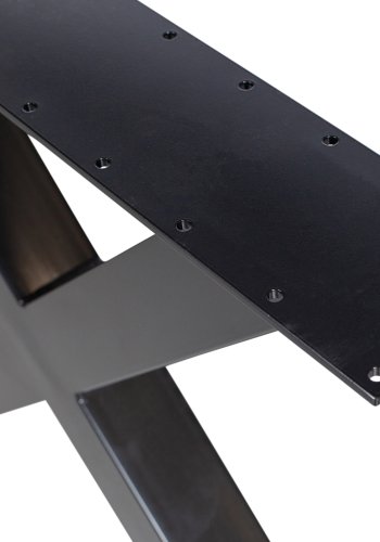 WOOOD EXCLUSIVE Tablo udendrs Picknick X-understel til picnicbord - sort metal