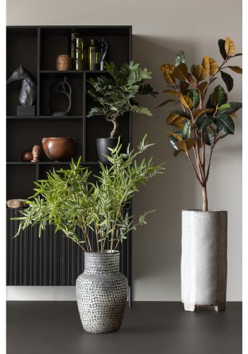 WOOOD Gummi kunstig plante - grn polyester (H:170)