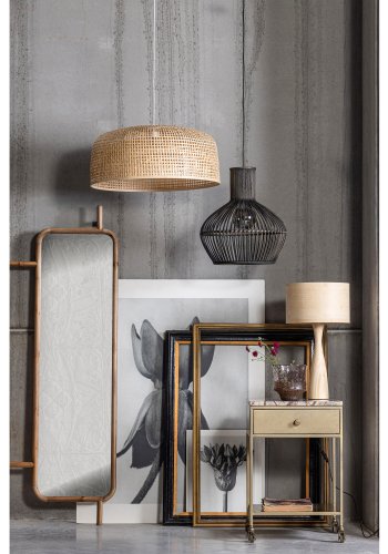 BEPUREHOME Lunar bordlampe - natur bambus